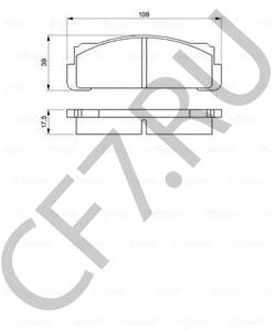 5951897 Комплект тормозных колодок, дисковый тормоз AUTOBIANCHI в городе Краснодар