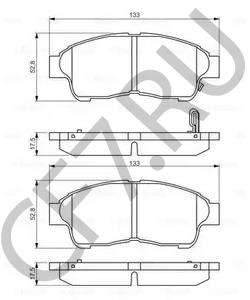 04 465 330 40 Комплект тормозных колодок, дисковый тормоз HOLDEN в городе Краснодар