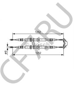 9127787 Трос, стояночная тормозная система HOLDEN в городе Краснодар