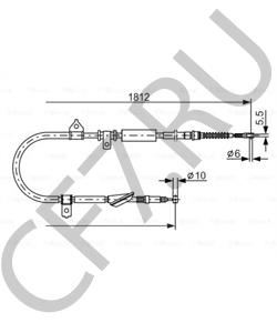 GVC 9023 83 Трос, стояночная тормозная система MG в городе Краснодар