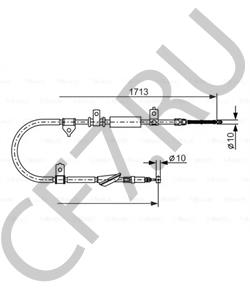 GVC 9023 87 Трос, стояночная тормозная система MG в городе Краснодар