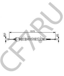 SPB 1015 50 Трос, стояночная тормозная система MG в городе Краснодар