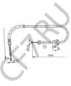 34 41 1 514 214 Трос, стояночная тормозная система BMW в городе Краснодар