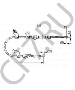 GVC 9023 89 Трос, стояночная тормозная система MG в городе Краснодар