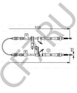 54400M70F10 Трос, стояночная тормозная система MARUTI в городе Краснодар