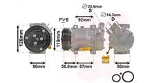 CITROËN/PEUGEOT Компрессор, кондиционер