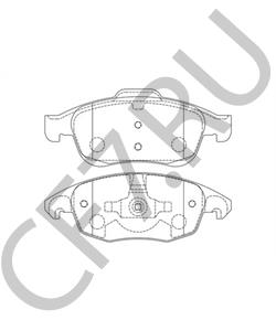 4254C0 Комплект тормозных колодок, дисковый тормоз CITROËN (DF-PSA) в городе Краснодар