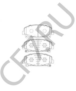 45022TL0G51 Комплект тормозных колодок, дисковый тормоз ACURA в городе Краснодар