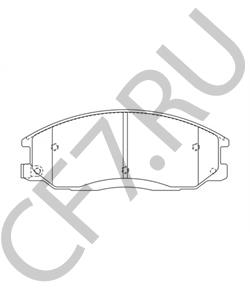 48130090A2 Комплект тормозных колодок, дисковый тормоз SSANGYONG в городе Краснодар