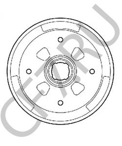 DA0126251 Тормозной барабан MAZDA в городе Краснодар