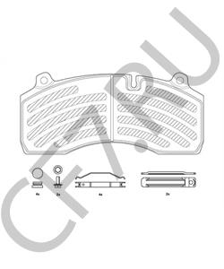 9291-073 Комплект тормозных колодок, дисковый тормоз SAE-SMB в городе Краснодар