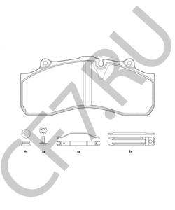 M910027-04 Комплект тормозных колодок, дисковый тормоз FRUEHAUF в городе Краснодар