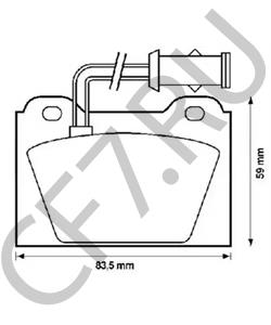 GBP90259 Комплект тормозных колодок, дисковый тормоз AUSTIN в городе Краснодар