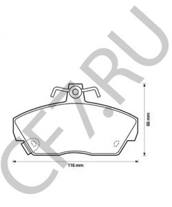 GBP90314 Комплект тормозных колодок, дисковый тормоз LDV в городе Краснодар