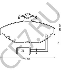 GBP90296 Комплект тормозных колодок, дисковый тормоз AUSTIN в городе Краснодар