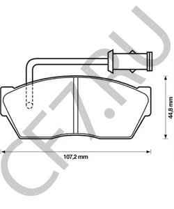 GBP90310 Комплект тормозных колодок, дисковый тормоз LDV в городе Краснодар