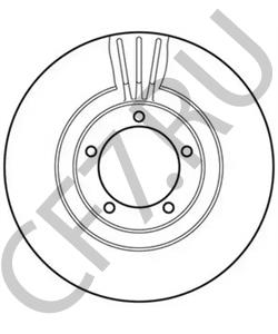 BG2246 Тормозной диск LDV в городе Краснодар