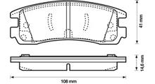 OLDSMOBILE Комплект тормозных колодок, дисковый тормоз