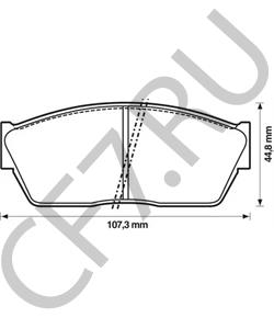 GBP90289 Комплект тормозных колодок, дисковый тормоз LDV в городе Краснодар