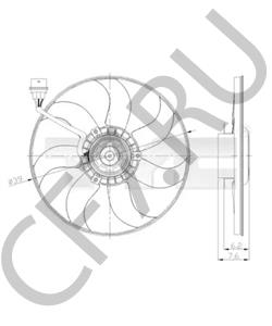 6R0959455C Вентилятор, охлаждение двигателя VW/SEAT в городе Краснодар