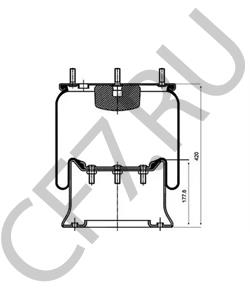 785 170 Кожух пневматической рессоры HENDRICKSON в городе Краснодар