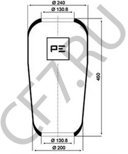 1.0011.2300 Кожух пневматической рессоры NEOPLAN в городе Краснодар