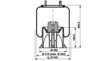 FRUEHAUF Кожух пневматической рессоры