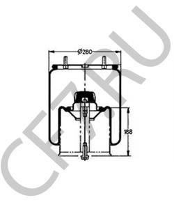 05.429.41.26.1 Кожух пневматической рессоры BPW в городе Краснодар