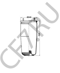 05.429.41.25.0 Кожух пневматической рессоры BPW в городе Краснодар