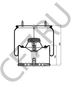 05.429.41.31.1 Кожух пневматической рессоры BPW в городе Краснодар