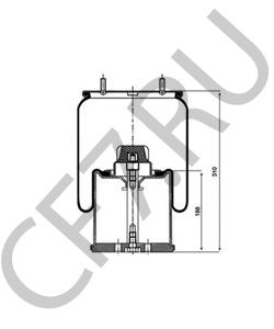 05.429.42.18.1 Кожух пневматической рессоры BPW в городе Краснодар