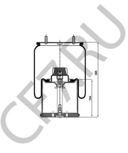 05.429.42.19.1 Кожух пневматической рессоры BPW в городе Краснодар