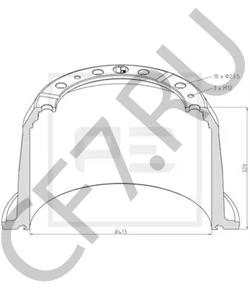 00293543 Тормозной барабан SCANIA в городе Краснодар