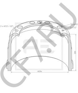 00352787 Тормозной барабан VOLVO в городе Краснодар