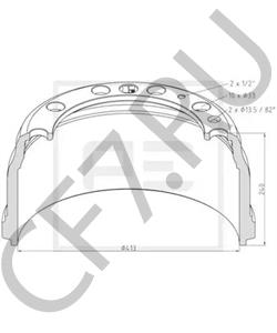 00352786 Тормозной барабан VOLVO в городе Краснодар