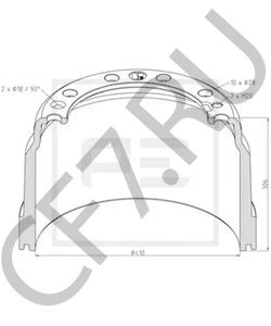 003171748 Тормозной барабан VOLVO в городе Краснодар