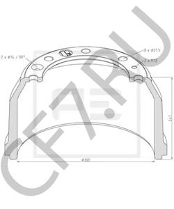 06772133 Тормозной барабан VOLVO в городе Краснодар