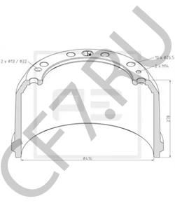 5010 098 949 Тормозной барабан RENAULT TRUCKS в городе Краснодар