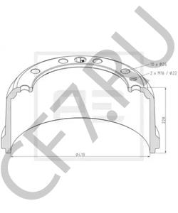 21 422 Тормозной барабан FRUEHAUF в городе Краснодар