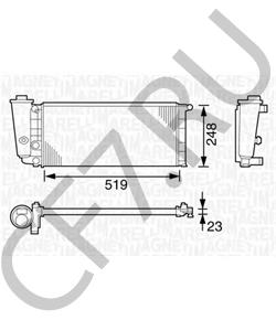 7595566 Радиатор, охлаждение двигателя AUTOBIANCHI в городе Краснодар