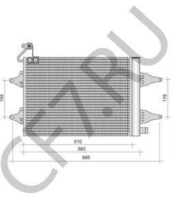 6Q0820411K Конденсатор, кондиционер VW/SEAT в городе Краснодар