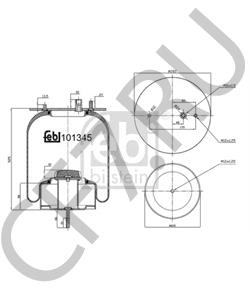 50 10 488 756 Кожух пневматической рессоры RENAULT TRUCKS в городе Краснодар