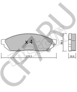 55210-84500 Комплект тормозных колодок, дисковый тормоз MARUTI в городе Краснодар