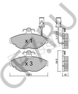 GBP90296 Комплект тормозных колодок, дисковый тормоз RELIANT в городе Краснодар