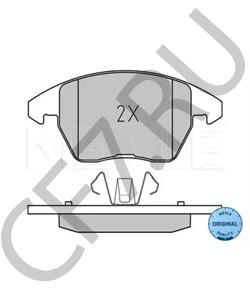 8X0 698 151 Комплект тормозных колодок, дисковый тормоз VW (FAW) в городе Краснодар