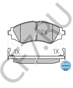 96446742 Комплект тормозных колодок, дисковый тормоз CHEVROLET (SGM) в городе Краснодар