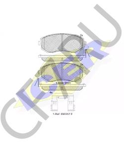 SU003-04089 Комплект тормозных колодок, дисковый тормоз SCION в городе Краснодар