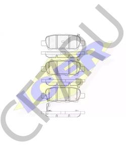 D4060-3AW0A Комплект тормозных колодок, дисковый тормоз NISSAN (DONGFENG) в городе Краснодар