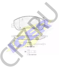 S6DM-3501110 Комплект тормозных колодок, дисковый тормоз BYD в городе Краснодар