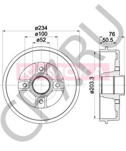 77 00 818 346 Тормозной барабан RENAULT TRUCKS в городе Краснодар